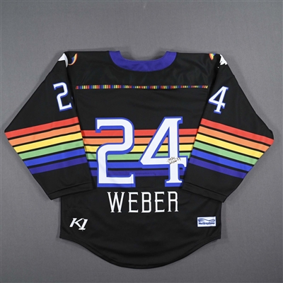 Janine Weber - Game-Worn Autographed Pride Jersey w/A - Worn February 26, 2023 vs. Metropolitan Riveters