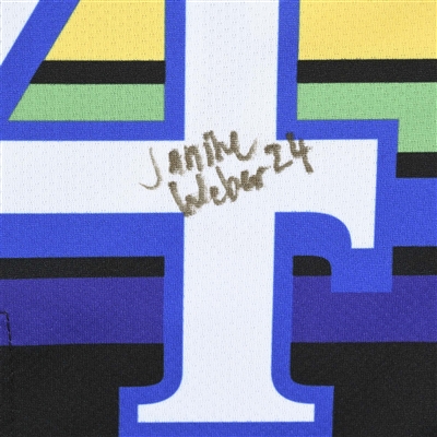 Janine Weber - Game-Worn Autographed Pride Jersey w/A - Worn February 26, 2023 vs. Metropolitan Riveters