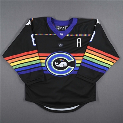 Alyssa Wohlfeiler - Game-Worn Autographed Pride Jersey w/A - Worn February 26, 2023 vs. Metropolitan Riveters