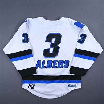 Jonna Albers - Minnesota Whitecaps - Game-Worn White Set 1 Jersey w/A - One Game Only - Worn February 5, 2022