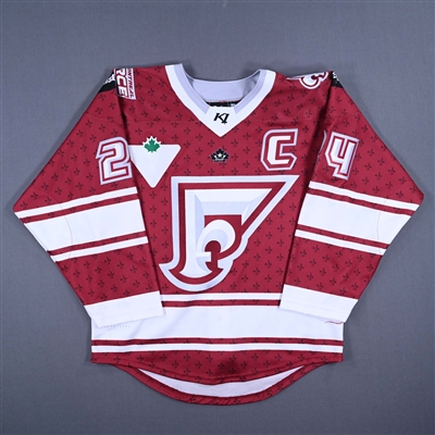 Ann-Sophie Bettez - Montreal Force - Game-Worn Maroon Set 1 Jersey w/C