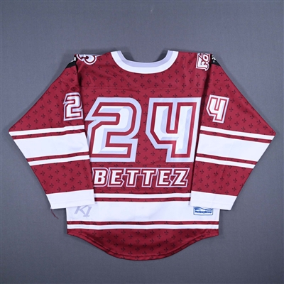 Ann-Sophie Bettez - Montreal Force - Game-Worn Maroon Set 1 Jersey w/C