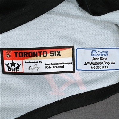 Elaine Chuli - Toronto Six - Game-Worn Black Set 1 Jersey