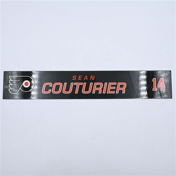 Sean Couturier - Philadelphia Flyers - Locker Room Nameplate - 2019-20 NHL Season