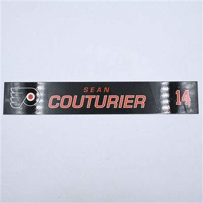 Sean Couturier - Philadelphia Flyers - Locker Room Nameplate - 2019-20 NHL Season