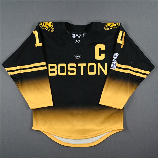 Jillian Dempsey - Boston Pride - Game-Worn Black Set 2 Jersey / Playoffs w/C