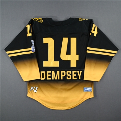 Jillian Dempsey - Boston Pride - Game-Worn Black Set 2 Jersey / Playoffs w/C