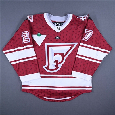 Jade Downie-Landry - Montreal Force - Game-Worn Maroon Set 1 Jersey