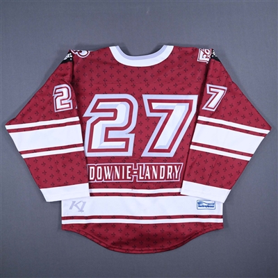 Jade Downie-Landry - Montreal Force - Game-Worn Maroon Set 1 Jersey