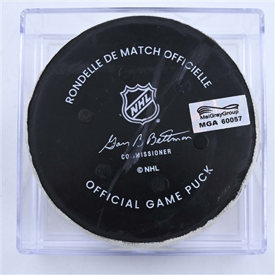Matt Duchene - Nashville Predators - Goal Puck - March 25, 2023 vs. Seattle Kraken (Predators Logo)