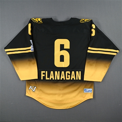 Kali Flanagan - Boston Pride - Game-Worn Black Set 2 Jersey / Playoffs