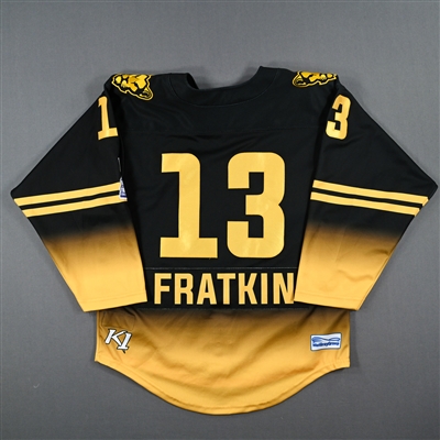 Kaleigh Fratkin - Boston Pride - Game-Worn Black Set 2 Jersey / Playoffs w/A
