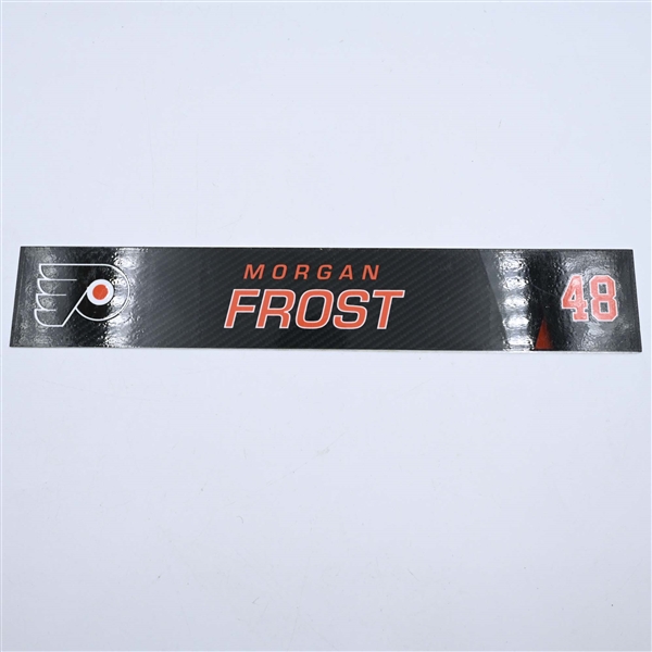 Morgan Frost - Philadelphia Flyers - Locker Room Nameplate - 2019-20 NHL Season