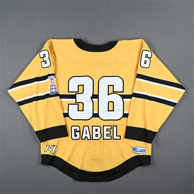 Loren Gabel - Boston Pride - Game-Worn Gold Set 2 Jersey / Playoffs - Final Game in Boston Pride History