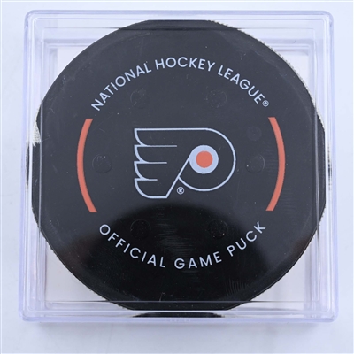 Brendan Gallagher - Montreal Canadiens - Goal Puck - March 28, 2023 vs. Philadelphia Flyers (Flyers Logo)