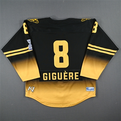 Elizabeth Giguere - Boston Pride - Game-Worn Black Set 2 Jersey / Playoffs