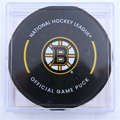 Victor Hedman - Tampa Bay Lightning - Goal Puck - March 25, 2023 vs. Boston Bruins (Bruins Logo)