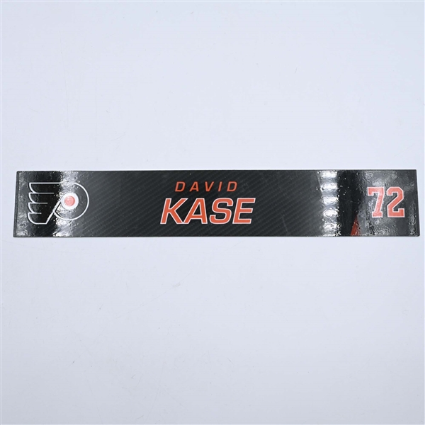 David Kase - Philadelphia Flyers - Locker Room Nameplate - 2019-20 NHL Season