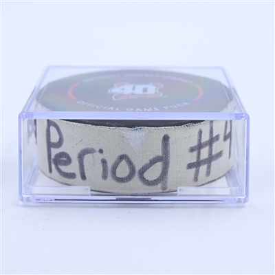Mark Kastelic - Ottawa Senators - Goal Puck - March 25, 2023 vs. New Jersey Devils (Devils' 40th Anniversary Logo)