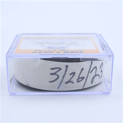 Alexander Kerfoot - Toronto Maple Leafs - Goal Puck - March 26, 2023 vs. Nashville Predators (Predators Logo)