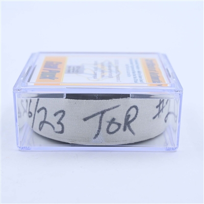 Alexander Kerfoot - Toronto Maple Leafs - Goal Puck - March 26, 2023 vs. Nashville Predators (Predators Logo)