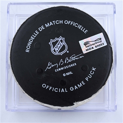 Chris Kreider - New York Rangers - Goal Puck - March 30, 2023 vs. New Jersey Devils (Devils' 40th Anniversary Logo)