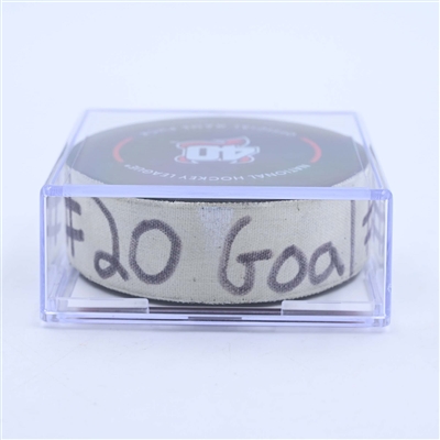 Chris Kreider - New York Rangers - Goal Puck - March 30, 2023 vs. New Jersey Devils (Devils' 40th Anniversary Logo)