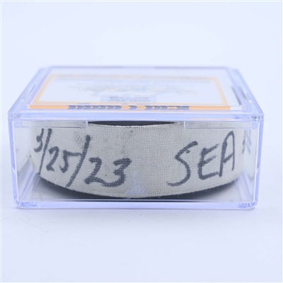 Adam Larsson - Seattle Kraken - Goal Puck - March 25, 2023 vs. Nashville Predators (Predators Logo)