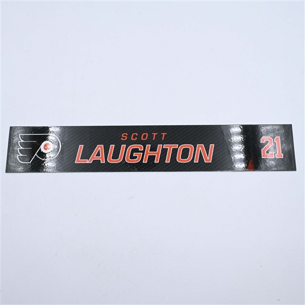 Scott Laughton - Philadelphia Flyers - Locker Room Nameplate - 2019-20 NHL Season