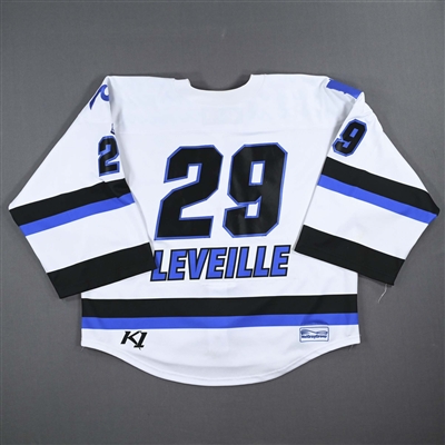 Amanda Leveille - Minnesota Whitecaps - Game-Worn White Set 1 Jersey - Isobel Cup Semifinals Game 1