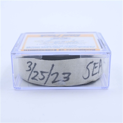 Jared McCann - Seattle Kraken - Goal Puck - March 25, 2023 vs. Nashville Predators (Predators Logo)