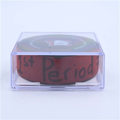 Timo Meier - New Jersey Devils - Goal Puck - March 30, 2023 vs. New York Rangers (Devils' 40th Anniversary Logo)