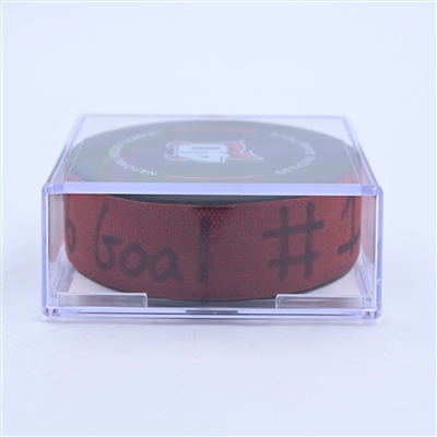 Timo Meier - New Jersey Devils - Goal Puck - March 30, 2023 vs. New York Rangers (Devils' 40th Anniversary Logo)