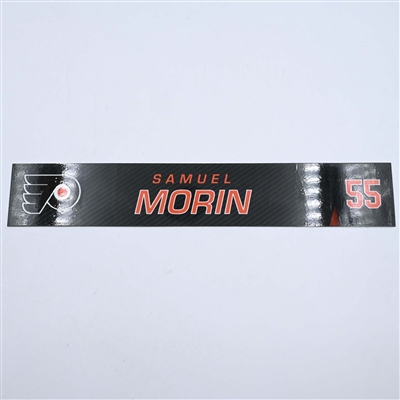 Samuel Morin - Philadelphia Flyers - Locker Room Nameplate - 2019-20 NHL Season