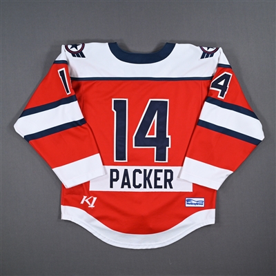 Madison Packer - Metropolitan Riveters - Game-Worn Red Set 1 Jersey w/C