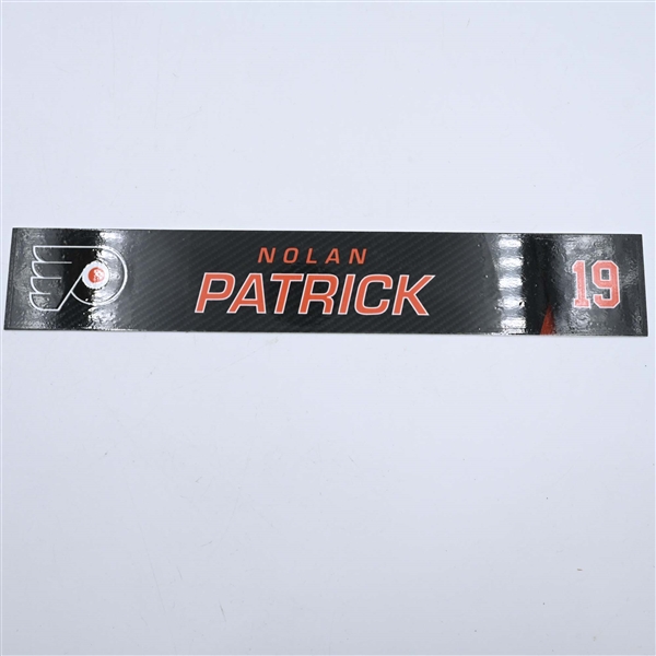 Nolan Patrick - Philadelphia Flyers - Locker Room Nameplate - 2019-20 NHL Season