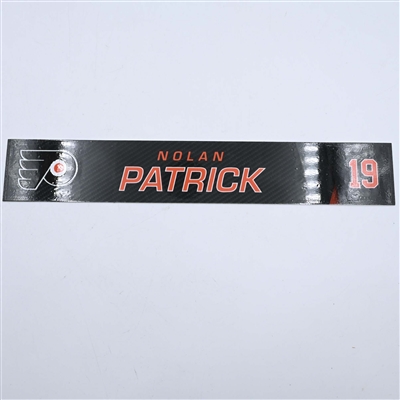 Nolan Patrick - Philadelphia Flyers - Locker Room Nameplate - 2019-20 NHL Season