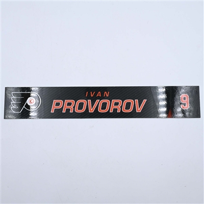 Ivan Provorov - Philadelphia Flyers - Locker Room Nameplate - 2019-20 NHL Season