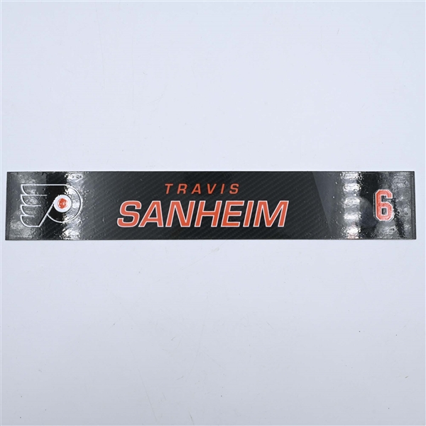 Travis Sanheim - Philadelphia Flyers - Locker Room Nameplate - 2019-20 NHL Season
