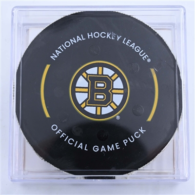 Cole Smith - Nashville Predators - Goal Puck - March 28, 2023 vs. Boston Bruins (Bruins Logo)