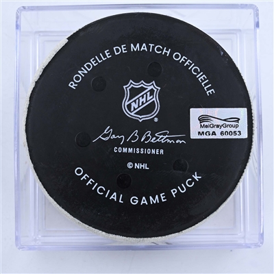 Daniel Sprong - Seattle Kraken - Goal Puck - March 25, 2023 vs. Nashville Predators (Predators Logo)