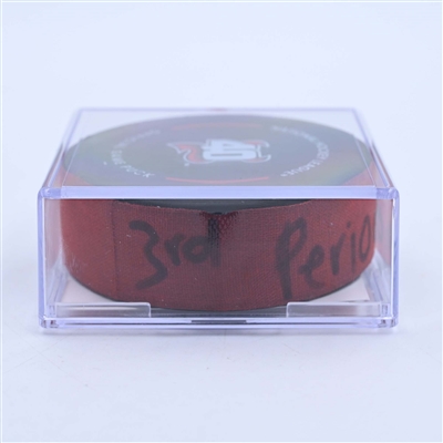 Tomas Tatar - New Jersey Devils - Goal Puck - March 25, 2023 vs. Ottawa Senators (Devils' 40th Anniversary Logo)