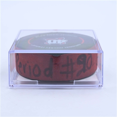 Tomas Tatar - New Jersey Devils - Goal Puck - March 25, 2023 vs. Ottawa Senators (Devils' 40th Anniversary Logo)