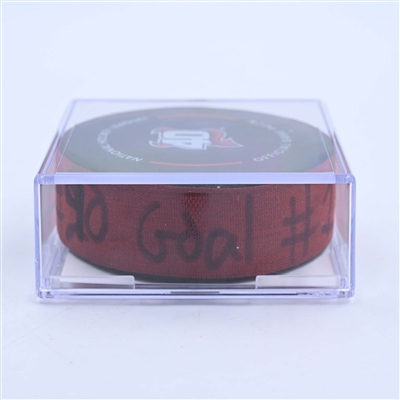 Tomas Tatar - New Jersey Devils - Goal Puck - March 25, 2023 vs. Ottawa Senators (Devils' 40th Anniversary Logo)