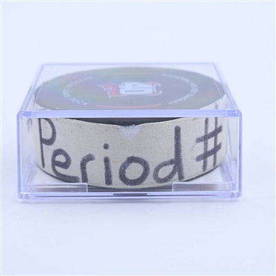 Brady Tkachuk - Ottawa Senators - Goal Puck - March 25, 2023 vs. New Jersey Devils (Devils' 40th Anniversary Logo)