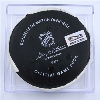 Eeli Tolvanen - Seattle Kraken - Goal Puck - March 25, 2023 vs. Nashville Predators (Predators Logo)