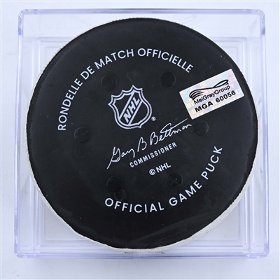 Eeli Tolvanen - Seattle Kraken - Goal Puck - March 25, 2023 vs. Nashville Predators (Predators Logo)