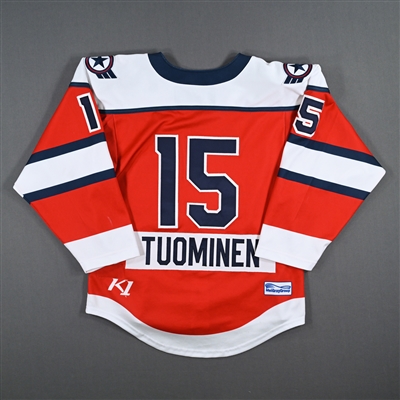 Minttu Tuominen - Metropolitan Riveters - Game-Worn Red Set 1 Jersey w/A - 1st PHF Goal