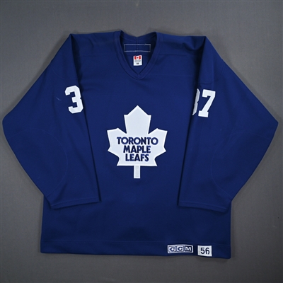 NOBR (Name on Back Removed) - Toronto Maple Leafs - Blue Practice-Worn Jersey