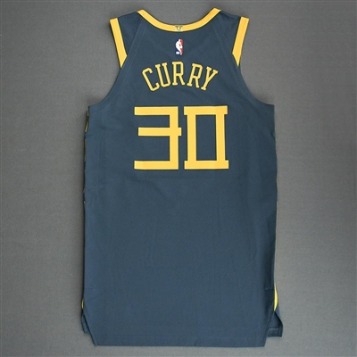 Stephen Curry - Golden State Warriors - Game-Issued City Edition Jersey - 2018-19 NBA Season